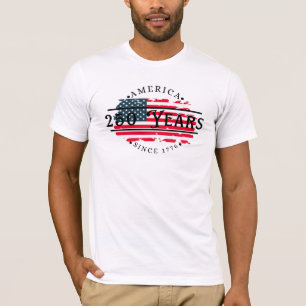 Camiseta América desde 1776 con bandera de Estados Unidos p