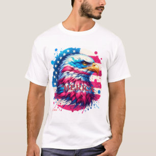 Camiseta América - Diseño Patriótico de EEUU para el 4 de j
