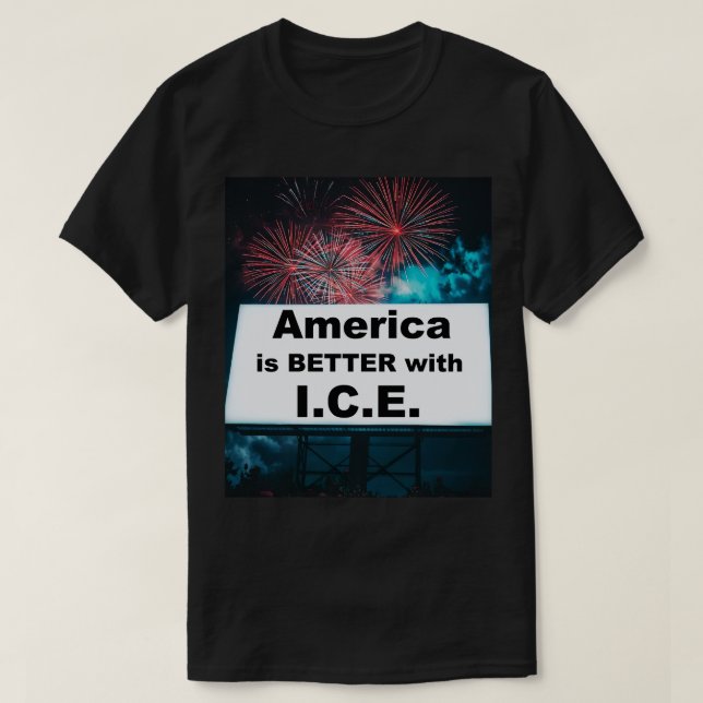 Camiseta América es Mejor con I.C.E. (Diseño del anverso)