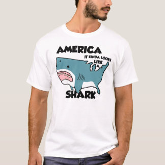 Camiseta América es un tiburón (o vea el nuevo apenado)