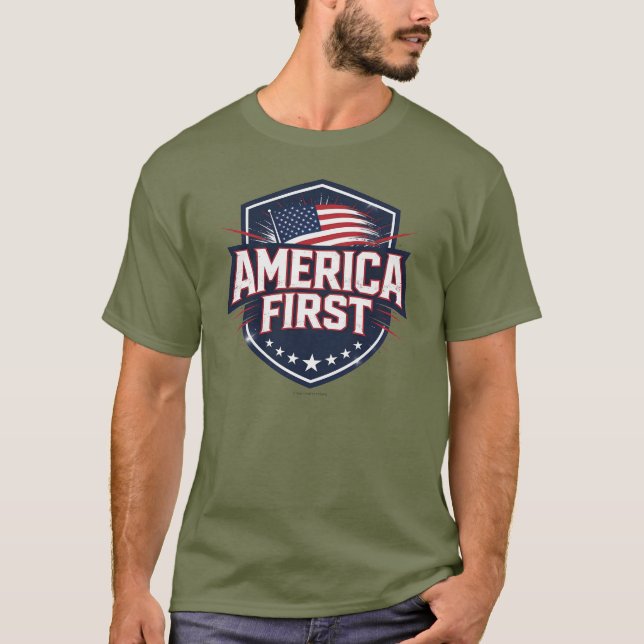 Camiseta America First - T-Shirt (Anverso)