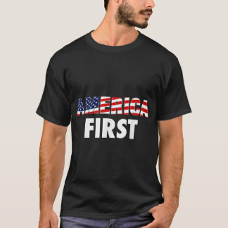 Camiseta America First USA Flag Clothing Companies