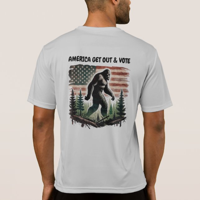CAMISETA AMERICA GET OUT & VOTE  (Reverso)