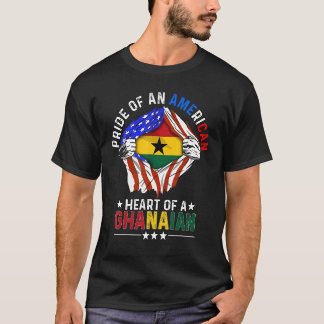 Camiseta América ghanesa Orgullo América Gh país extranjero (Anverso)