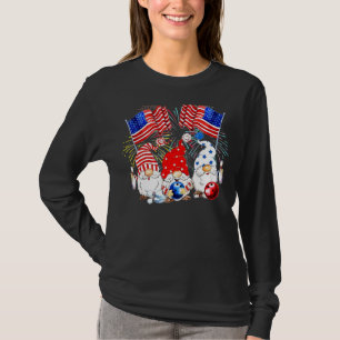 Camiseta America Gnomes Bowling fuegos artificiales Bandera