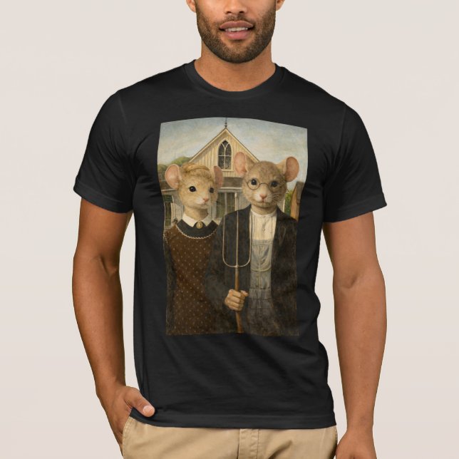 Camiseta América Gótica Peluda (Anverso)