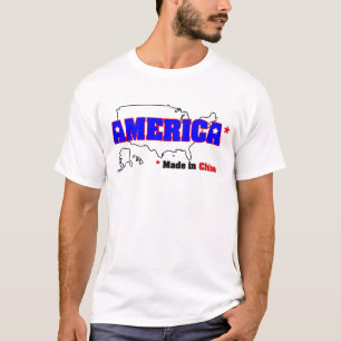 Camiseta América, hecha en China