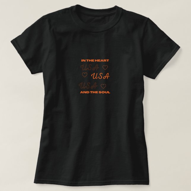 Camiseta America in heart and soul (Diseño del anverso)