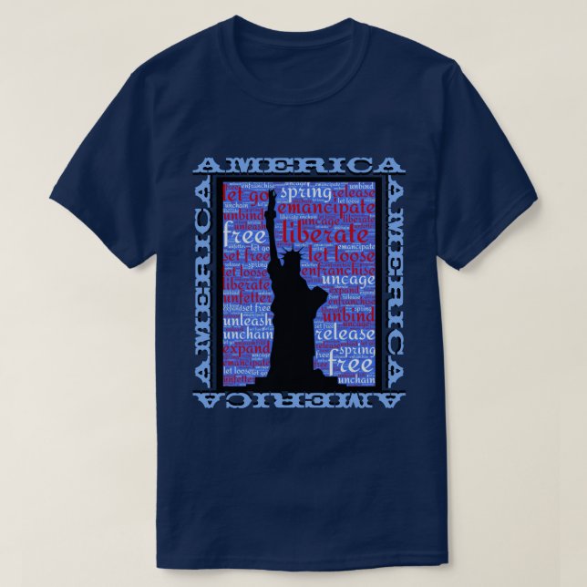 Camiseta América inspiradora (Diseño del anverso)