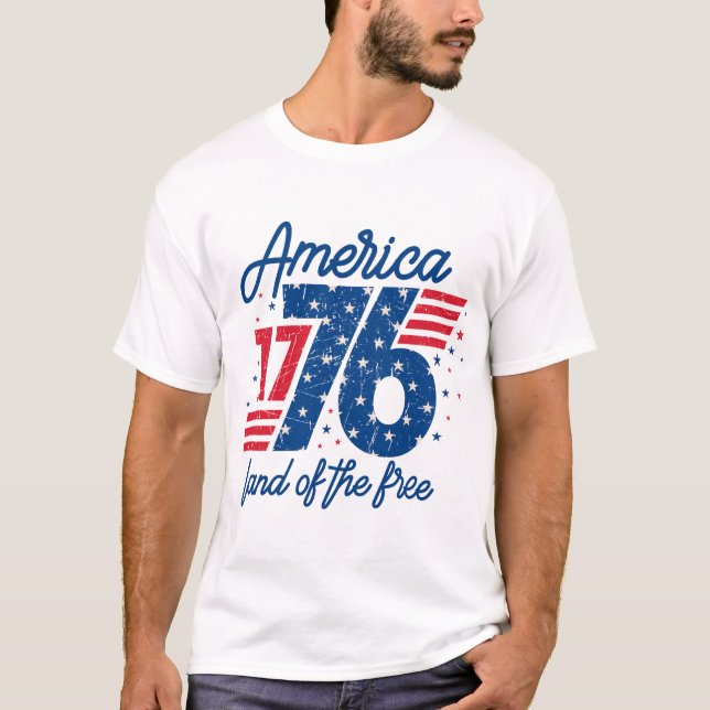 Camiseta America Land Of The Free  (Anverso)
