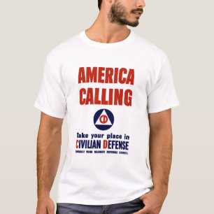 Camiseta América llamada -- Defensa civil