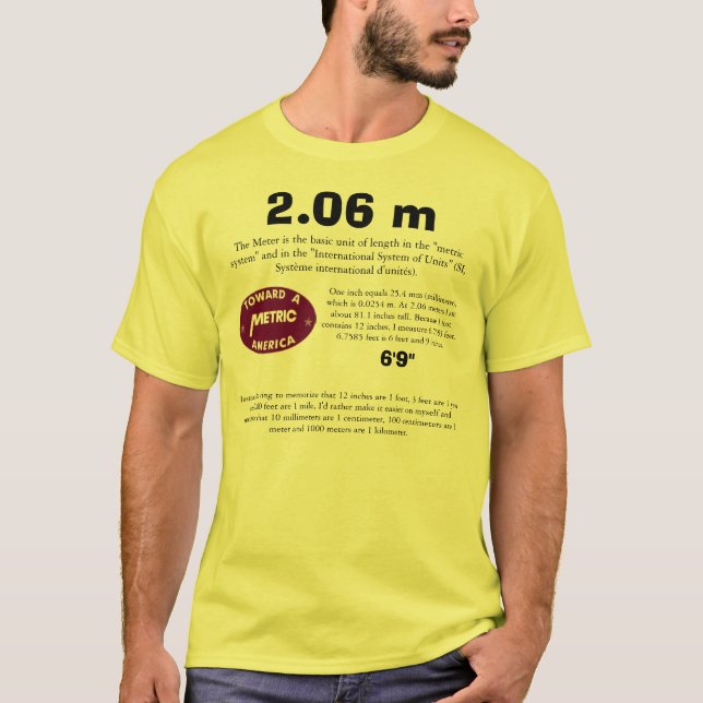 Camiseta América métrica 2,06 m (Anverso)