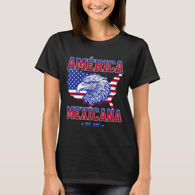 Camiseta América Mexicana Est 1607 Golfo De Los Estados Uni (Anverso)