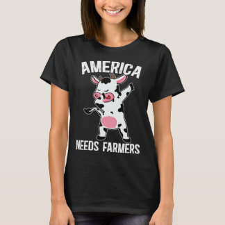 Camiseta America Needs Farmers Support Country Farming In U