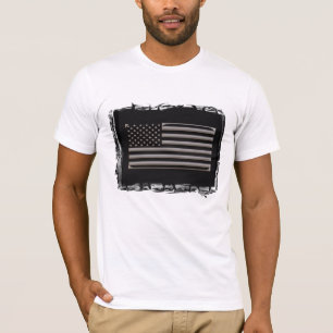 Camiseta América - negro y cromo