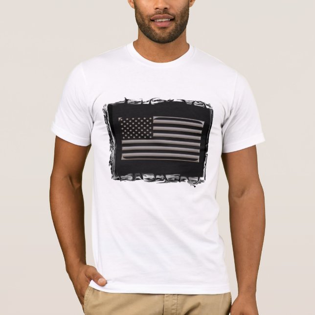 Camiseta América - negro y cromo (Anverso)
