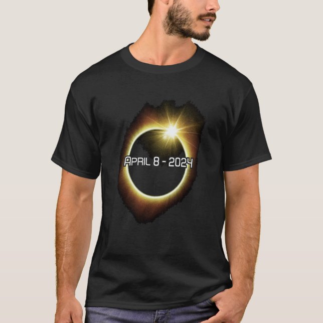 Camiseta America on April 8 2024 astronomical totality ecli (Anverso)
