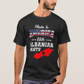 Camiseta América Partes albanesas Albania Mapa Anceso de la