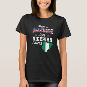 Camiseta América Partes nigerianas de Nigeria Mapa bandera