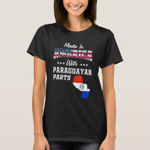 Camiseta América Partes Paraguayas Paraguay Mapa Bandera Us