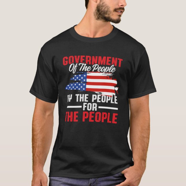Camiseta America Patriotic  Government Of The People By The (Anverso)