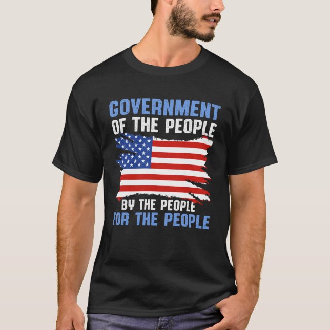Camiseta America Patriotic  Government Of The People By The (Anverso)