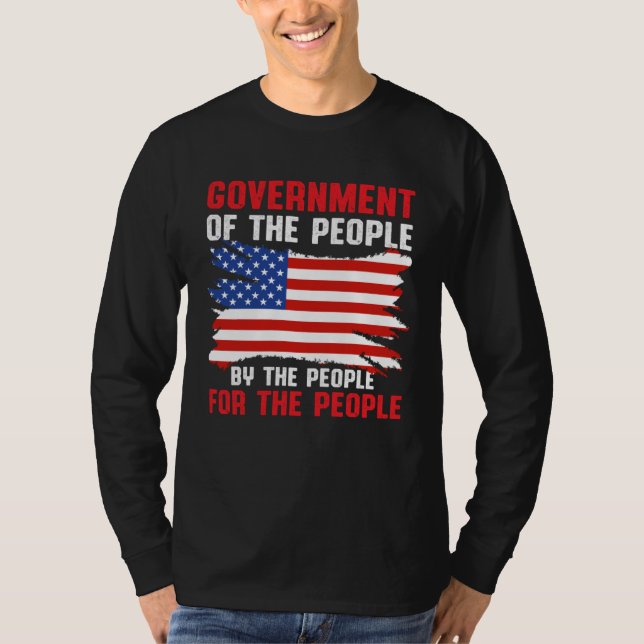 Camiseta America Patriotic  Government Of The People By The (Anverso)
