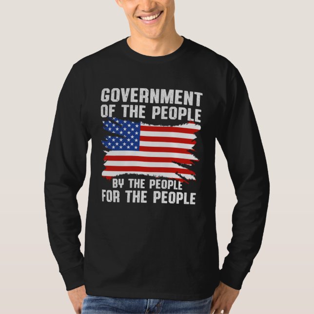 Camiseta America Patriotic  Government Of The People By The (Anverso)