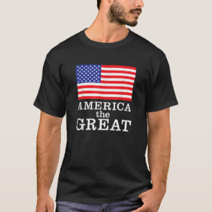 Camiseta América Patriótica Diseño de la Bandera de los Est