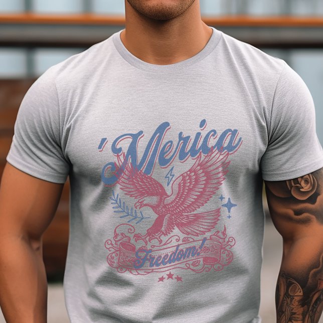 Camiseta América patriótica vintage (Patriotic Eagle 'Merica Tshirt)