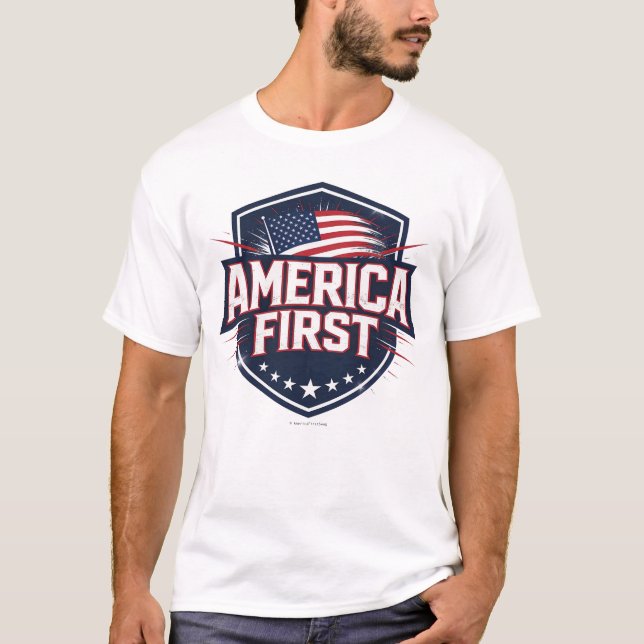 Camiseta América Primero -  (Anverso)