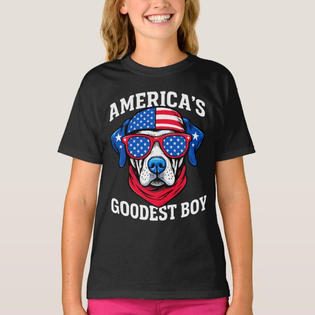 Camiseta America’s Goodest Boy Dog (Anverso)