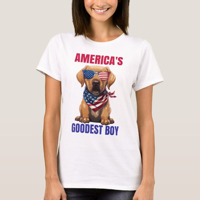 Camiseta America’s Goodest Labrador (Anverso)