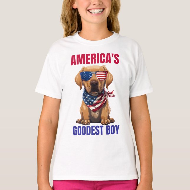 Camiseta America’s Goodest Labrador (Anverso)