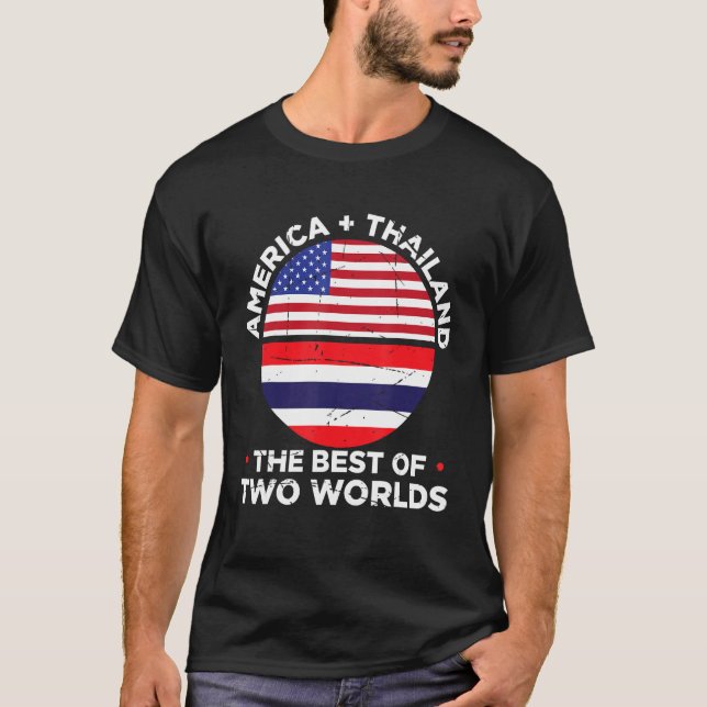 Camiseta America + Thailand The Best Of Two Worlds Thailand (Anverso)
