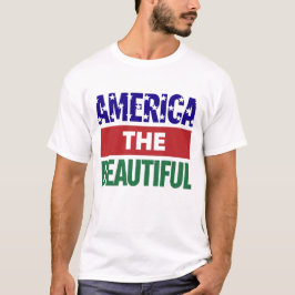 Camiseta America The Beautiful Topographical Map