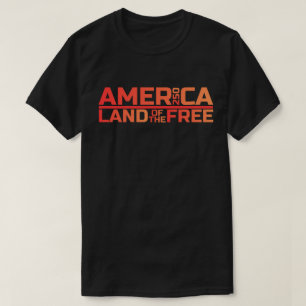 Camiseta América Tierra de los Libres Patriótico