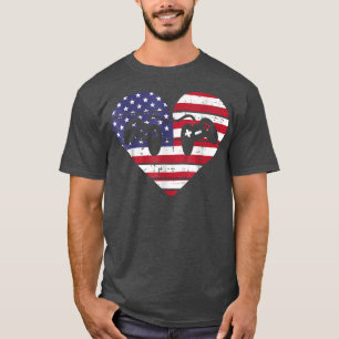 Camiseta America Video Game Controller 4th Of July Men Boy 