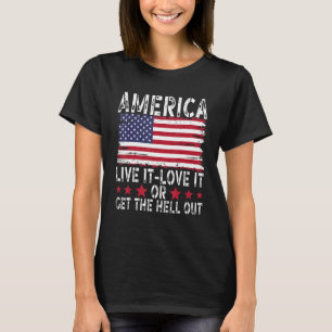 Camiseta América Vive It Love It 4 Of July Hombres And Wome