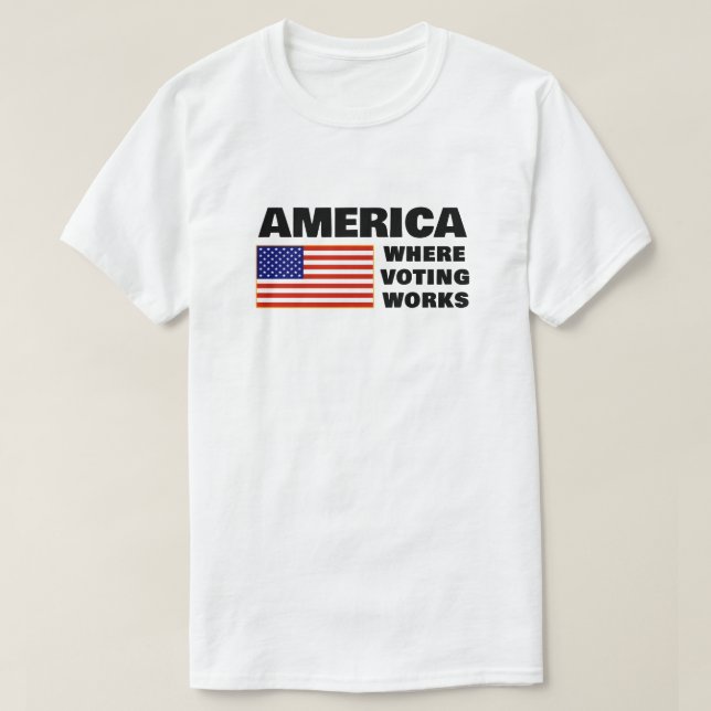Camiseta America, Where Voting Works (Diseño del anverso)