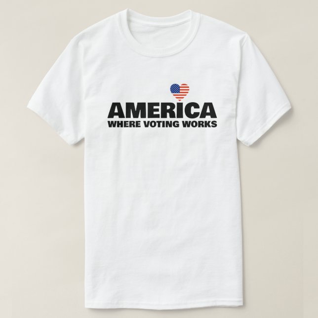 Camiseta America, Where Voting Works (Diseño del anverso)