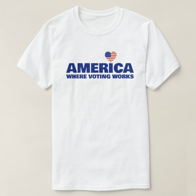 Camiseta America, Where Voting Works (Diseño del anverso)