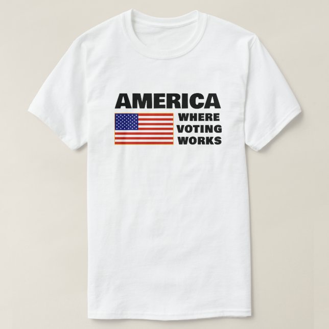 Camiseta America, Where Voting Works (Diseño del anverso)