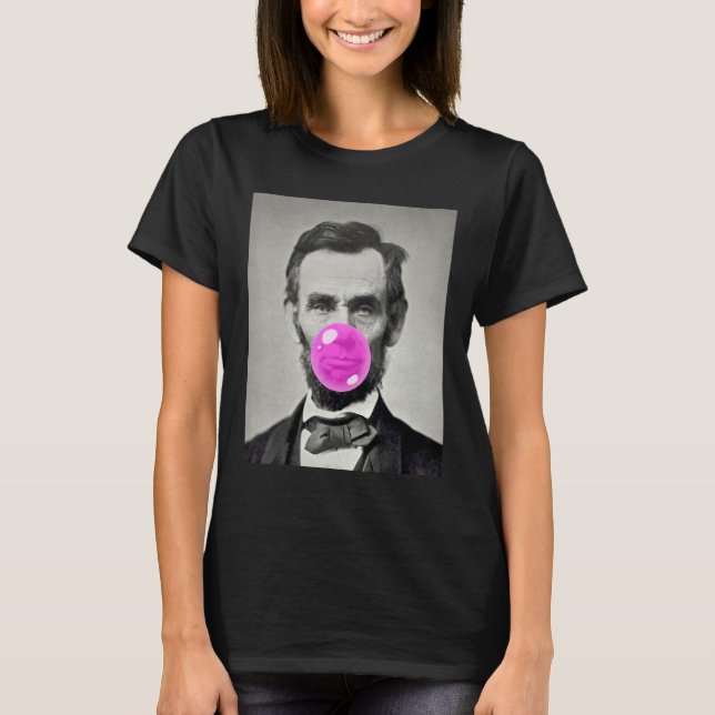 Camiseta American Abraham Lincoln Eyes Flag Country 1 (Anverso)