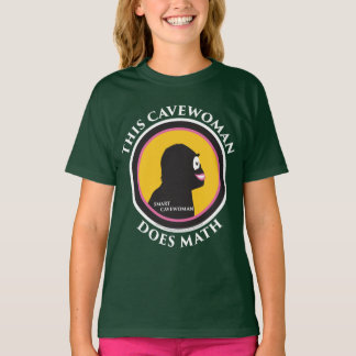 Camiseta American Apparel T-Shirt: Math Smart Cavewoman