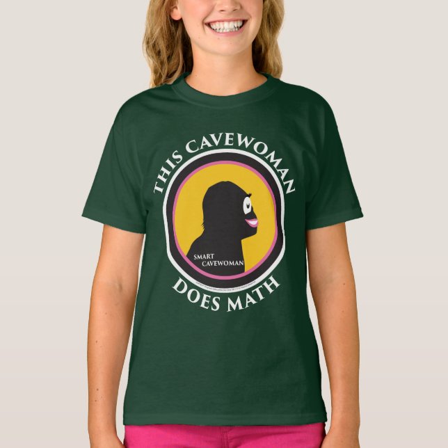 Camiseta American Apparel T-Shirt: Math Smart Cavewoman (Anverso)