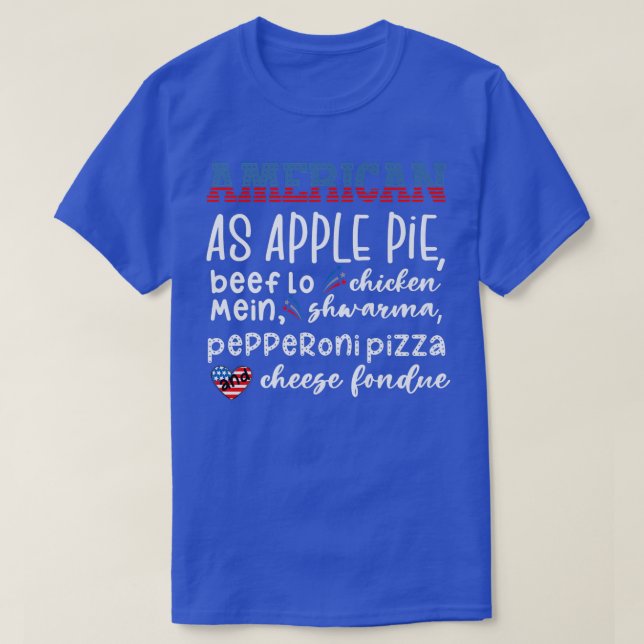 Camiseta American as Apple Pie  (Diseño del anverso)
