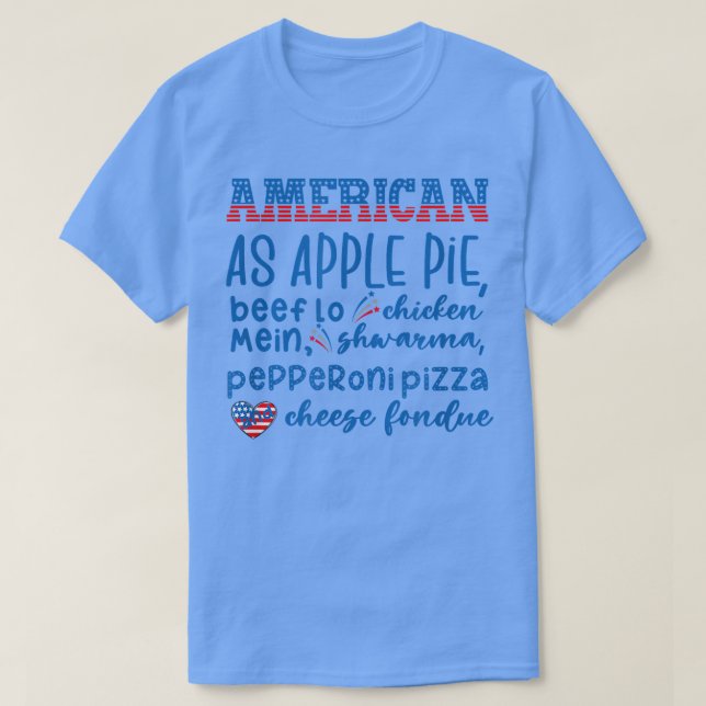 Camiseta American As Apple Pie55 (Diseño del anverso)