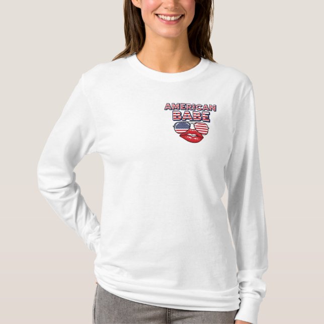 Camiseta American Babe 4th of July Celebration (Anverso)
