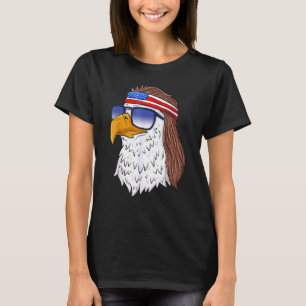 Camiseta American Bald Eagle Mullet 4 De Julio Eeuu Patrio